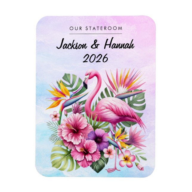 Flamingo Cruise Ship Stateroom Decor Magnet (Vertical)