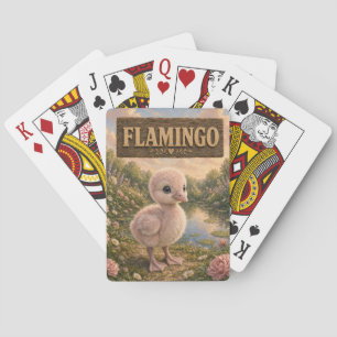 Flamingo Cute Baby Storybook Nursery Animal Playing Cards