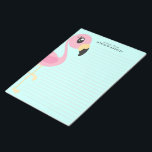 Flamingo Cute Tropical Kids Stationary Notepad<br><div class="desc">Add your child's name to this adorable Flamingo Cute Tropical Kids stationary note pad!  Perfect for a kid that loves animals and also loves writing letters!  Great for children that love pink birds on the beach,  both boys and girls!  Makes a great gift for any kid too!</div>