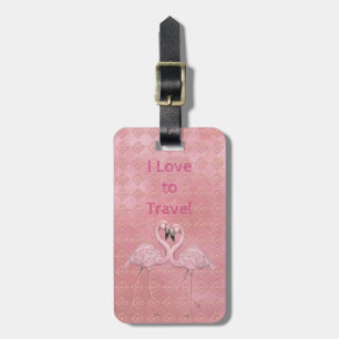 Flamingo Dance Luggage Tag