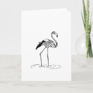 Flamingo Design Card