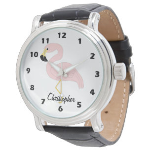 Flamingo Design Personalised Watch