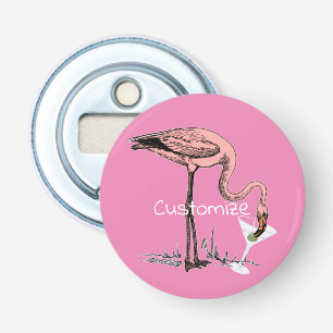 Flamingo Drinking Martini Thunder_Cove Bottle Opener