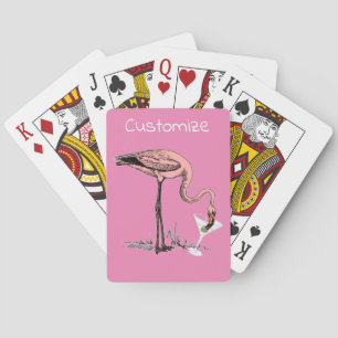 Flamingo Drinking Martini Thunder_Cove Playing Cards