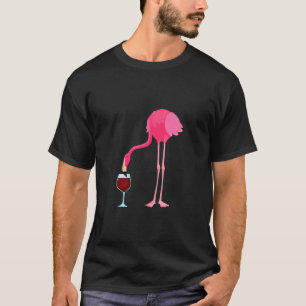 Flamingo Drinking Wine Flamazing Humour Drinking P T-Shirt