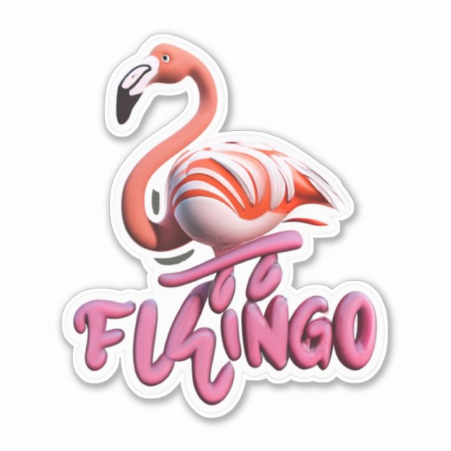 Flamingo Elevate Your Style with Stickers (Front)