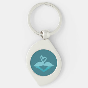 Flamingo Embrace Keychain