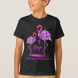 Flamingo Epilepsy Awareness T-Shirt