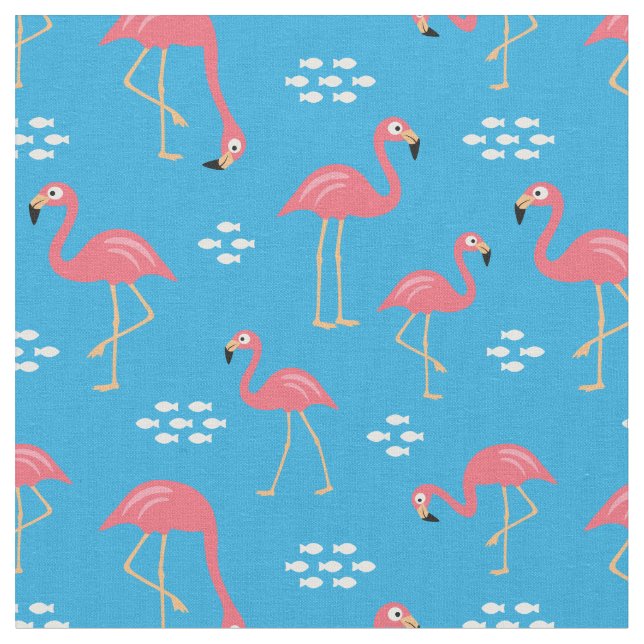Flamingo Fabric (Close Up)