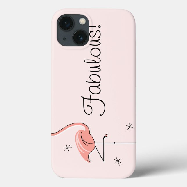 Flamingo 'Fabulous!' iPad case (Back)