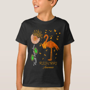 Flamingo Faith Hope Love Rsd Crps Awareness T-Shirt