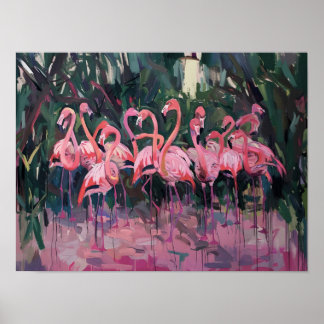 Flamingo Family 🦩 Poster