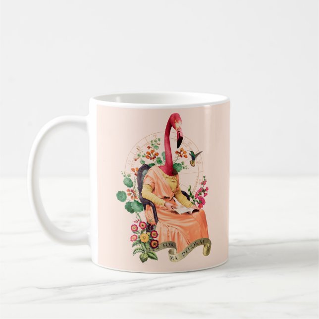 FLAMINGO FANCY ANIMAL  COFFEE MUG (Left)