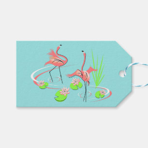 Flamingo Fandango Duo 2 gift tag