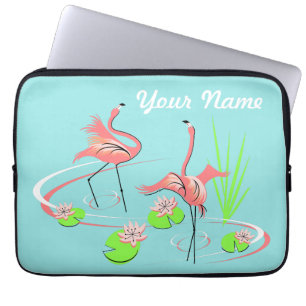 Flamingo Fandango Duo 2 Name laptop sleeve