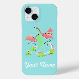 Flamingo Fandango Duo Name iPhone case