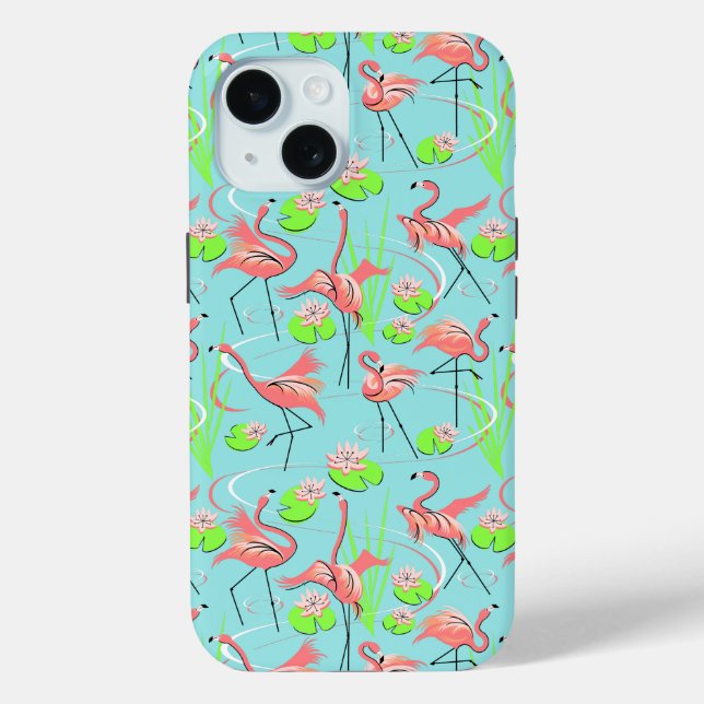 Flamingo Fandango Multi iPhone case (Back)