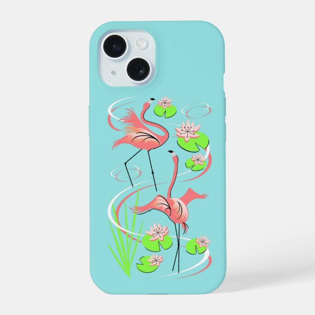 Flamingo Fandango Slim Duo iPhone case (Back)