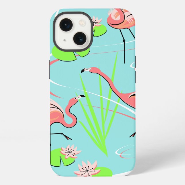Flamingo Fandango Trio Name iPad case (Back)