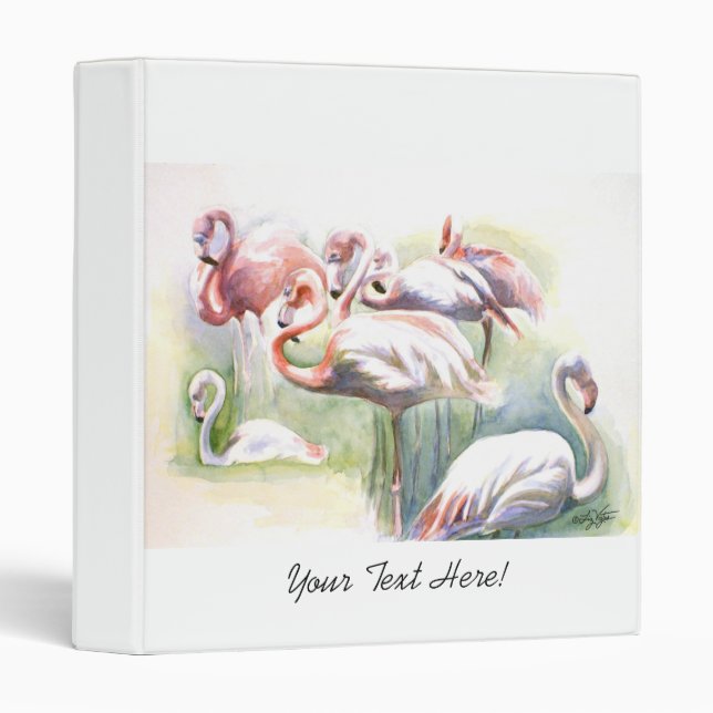 Flamingo Fiesta Avery Binder (Front/Spine)