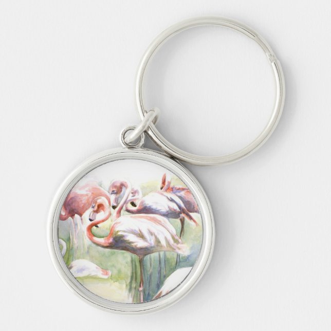 Flamingo Fiesta Keychain (Front)