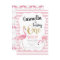 Flamingo First Birthday Invitation