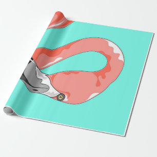 Flamingo Flamingo Bird Print Art Gift Lovers Wrapping Paper