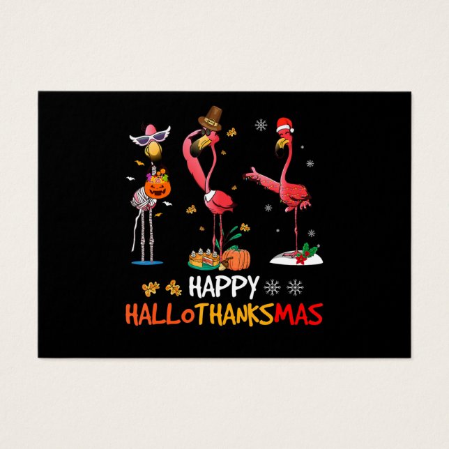 Flamingo | Flamingo Happy HalloThanksmas (Front)