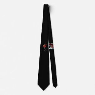 Flamingo Flamingo Riding Sloth Animal Lover Gifts Tie