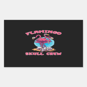 Flamingo   Flamingo Skull Crew Halloween Costume Sticker