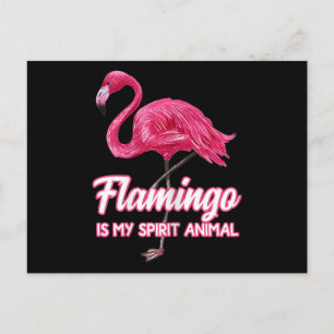 Flamingo Flamingo Spirit Animal Tropical Bird Postcard