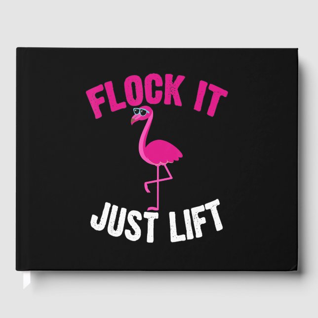 Flamingo | Flamingo Weightlifting Flock Guest Book (Front)
