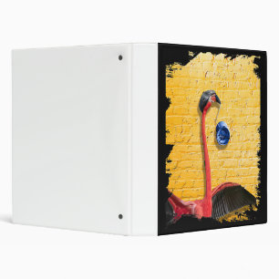 Flamingo Flamingo With Blue Yo-Yo Binder