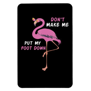 Flamingo   Flamingo With Glasses Dont Make Me Put Magnet