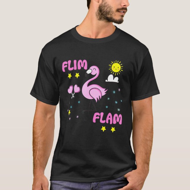 Flamingo Flim Flam Love Flamingo Tee (Front)