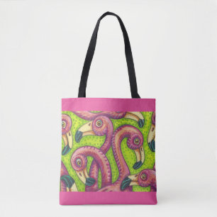 Flamingo Fling Colourful TOTE BAG