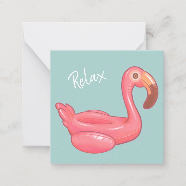 Flamingo Float Card (Front)