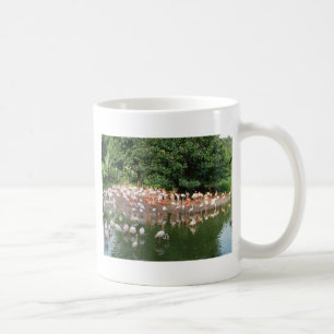 flamingo flock coffee mug