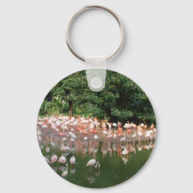 flamingo flock keychain (Front)