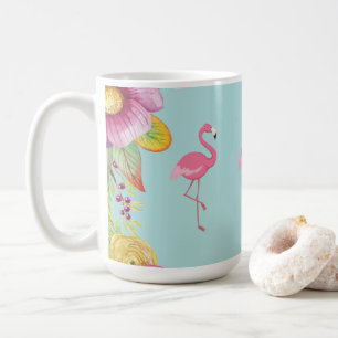 Flamingo Floral Coffee Mug