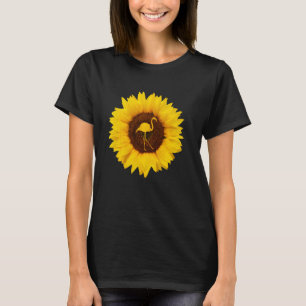 Flamingo For Women Men Bird Animal Sunflower T-Shirt