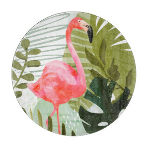 Flamingo Forest Cutting Board
