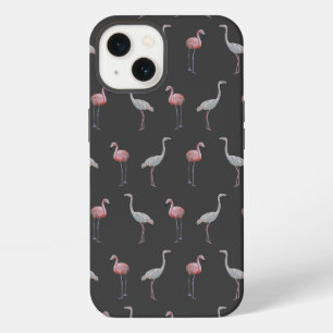 Flamingo Frenzy iPad Case (Dark Grey)