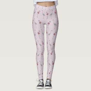 Flamingo Frenzy Leggings (Dusty Pink)