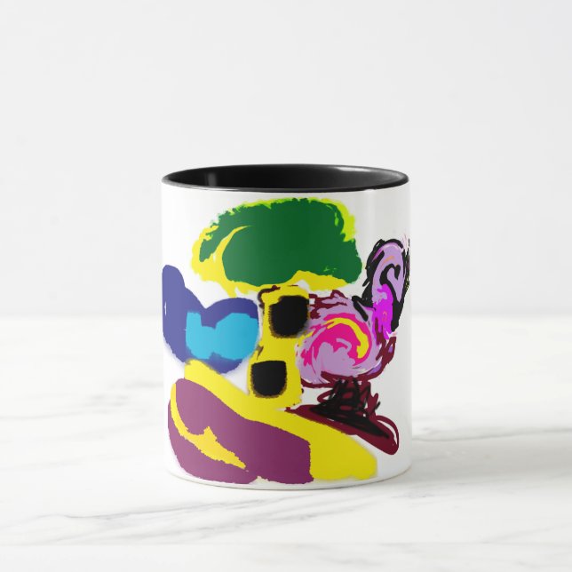 Flamingo fun summer style mug (Center)