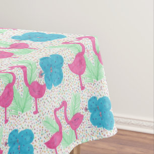 Flamingo Fun Tropical Pattern Tablecloth