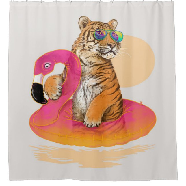 Flamingo | Funny Chillin Flamingo Tiger Friends (Front)
