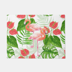 Flamingo garden doormat