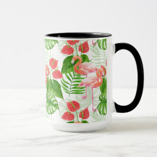 Flamingo garden mug