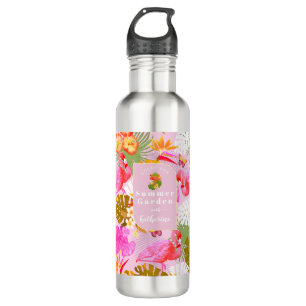 Flamingo Garden Pink 710 Ml Water Bottle